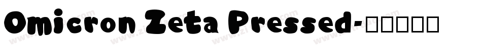 Omicron Zeta Pressed字体转换